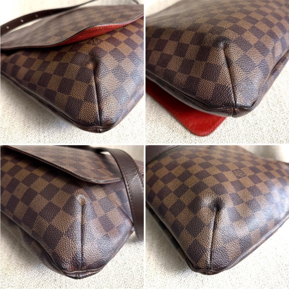 Authentic Louis Vuitton Musette in Damier Ebene shoulder bag brown N51302 - Picture 11 of 16